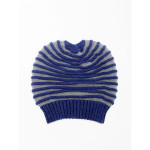Men Blue & Grey Beanie With Muffler Set